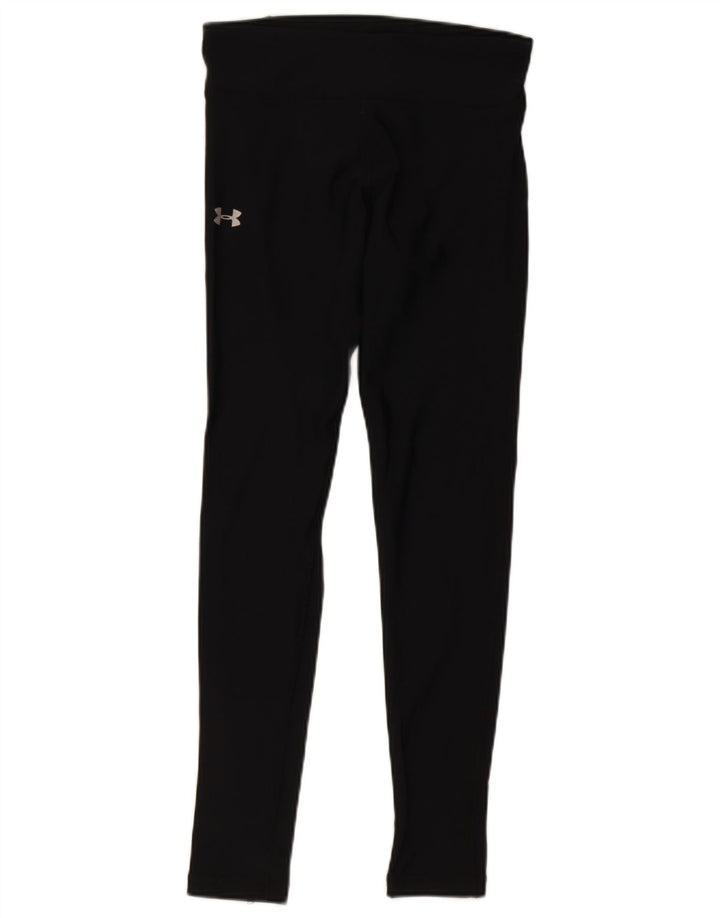 Under Armour Womens Leggings UK 10 Pequeno Preto Nylon