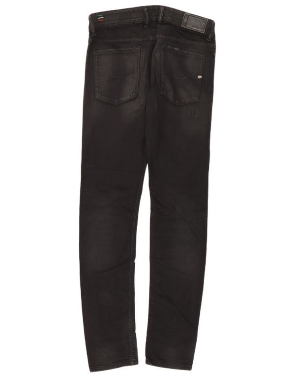 Diesel Mens Sleenker Slim Skinny Jeans W31 L32 Algodão Preto