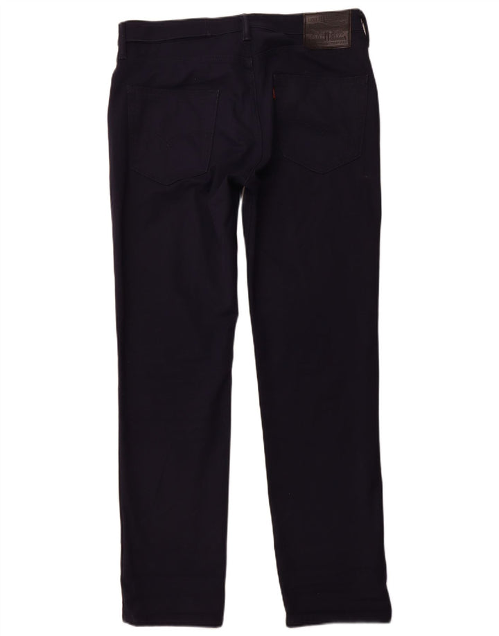 Calça casual reta masculina LEVI'S W34 L32 algodão azul marinho