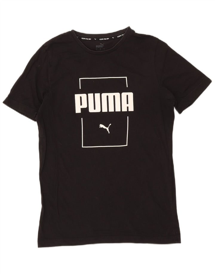 Puma Camiseta Masculina Graphic Top Pequeno Preto