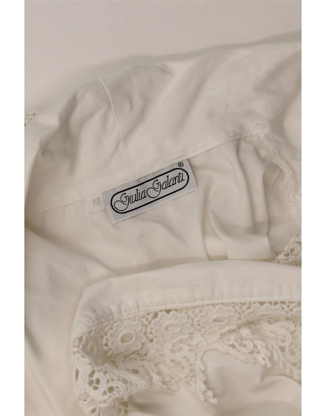 Blusa feminina Giulia Galanti UK 14 médio branco