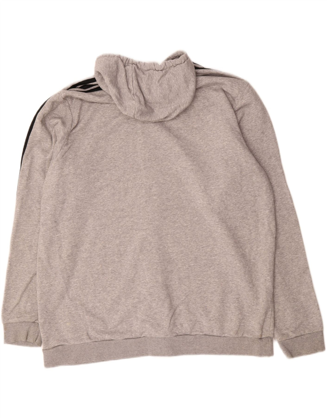 Suéter adidas masculino com capuz e zíper 2XL cinza