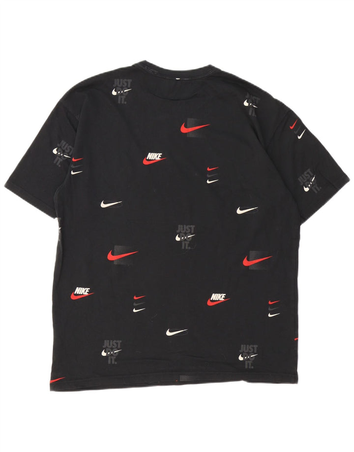Camiseta masculina Nike Loose Fit Graphic Top Médio Algodão Preto