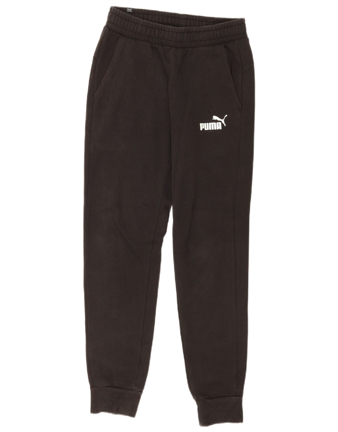 Calça de treino masculina Puma Joggers pequeno algodão preto