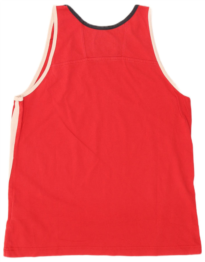 Colete masculino Champion grande algodão colorblock vermelho