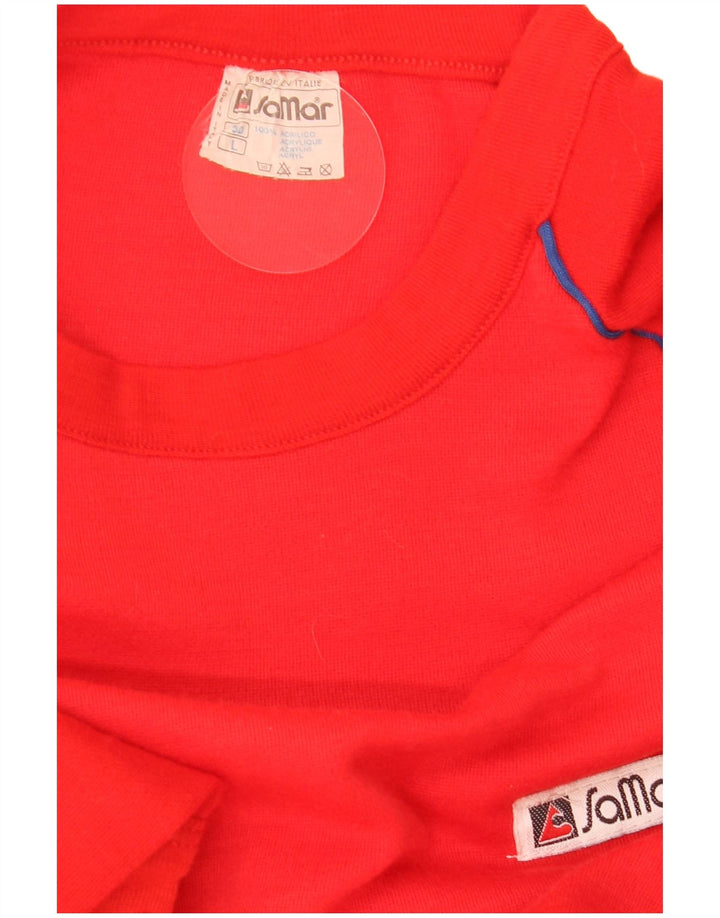 Samar moletom gráfico masculino jumper grande acrílico vermelho