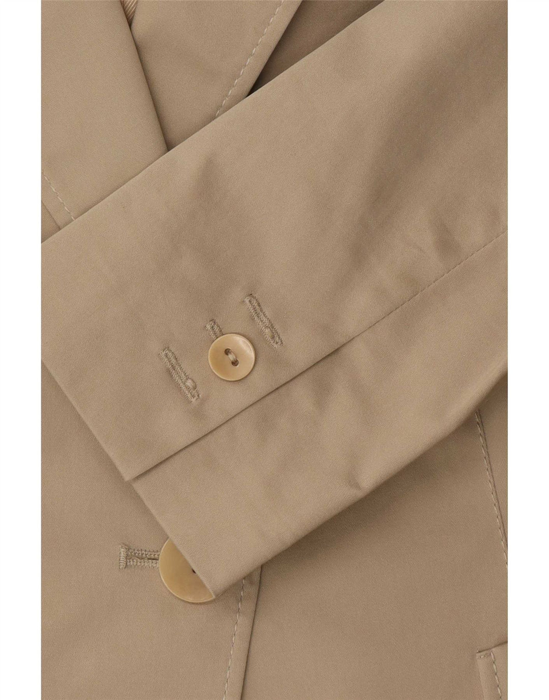 Jaqueta Blazer feminina de 1 botão Max Mara Reino Unido 12 Algodão bege médio