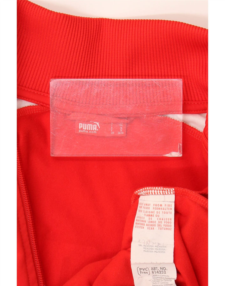 Jaqueta Puma Boys Graphic Tracksuit Top 15-16 Anos Vermelho Colorblock