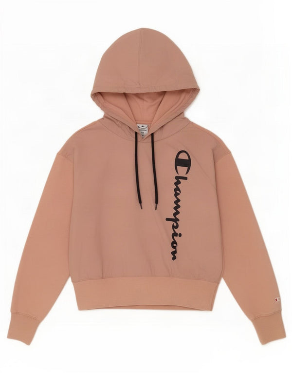 Jumper com capuz gráfico feminino Champion UK 14 rosa médio