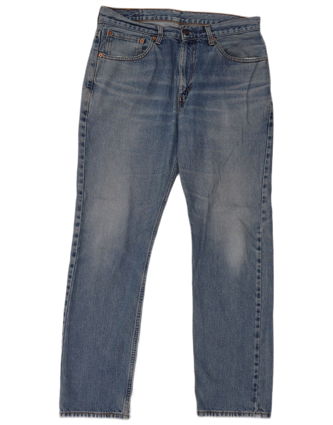 Calça jeans feminina Levi's 581 Straight W34 L32 azul algodão