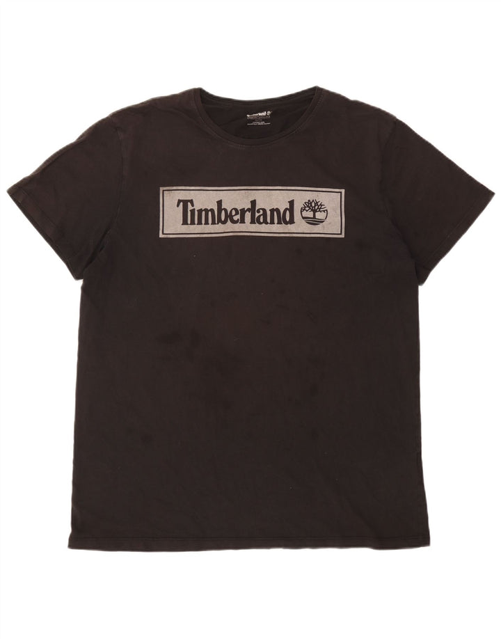 Timberland Camiseta masculina gráfica Top XL algodão preto