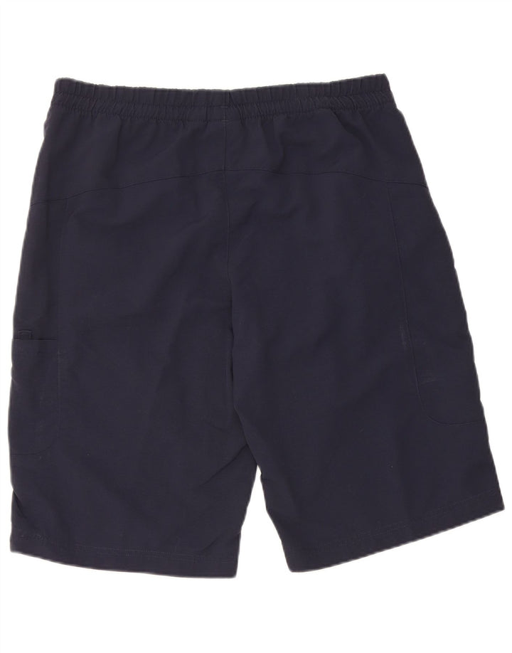 Shorts esportivos masculinos Adidas pequenos poliamida azul marinho