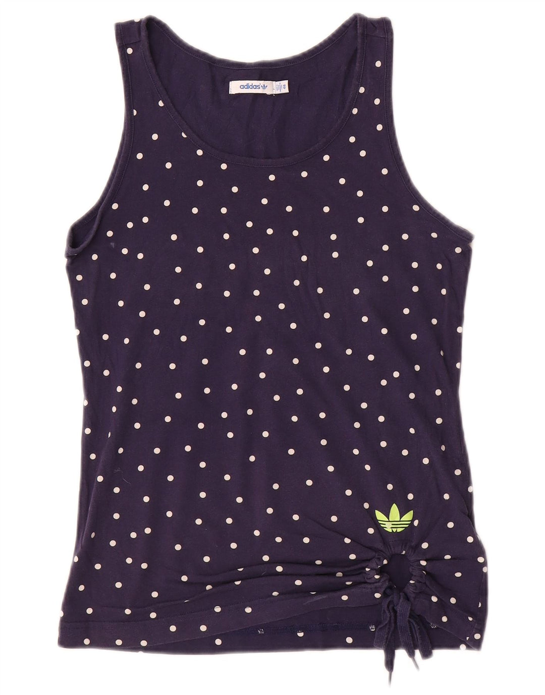 Colete feminino Adidas Top IT 46 médio azul marinho polka dot algodão