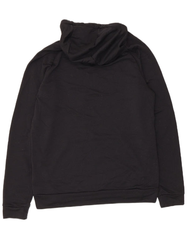 Suéter Nike masculino Dri Fit Graphic com capuz médio preto poliéster