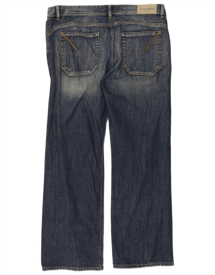 Jeans retos masculinos Gant W38 L32 algodão azul