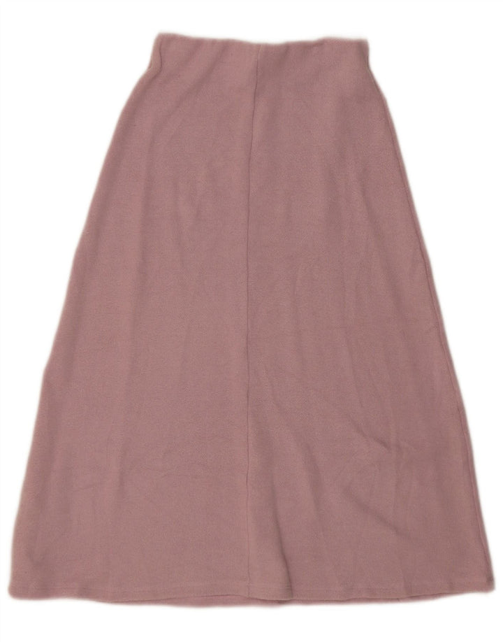 Saia feminina Zara em malha A-Line pequena W26 poliéster rosa