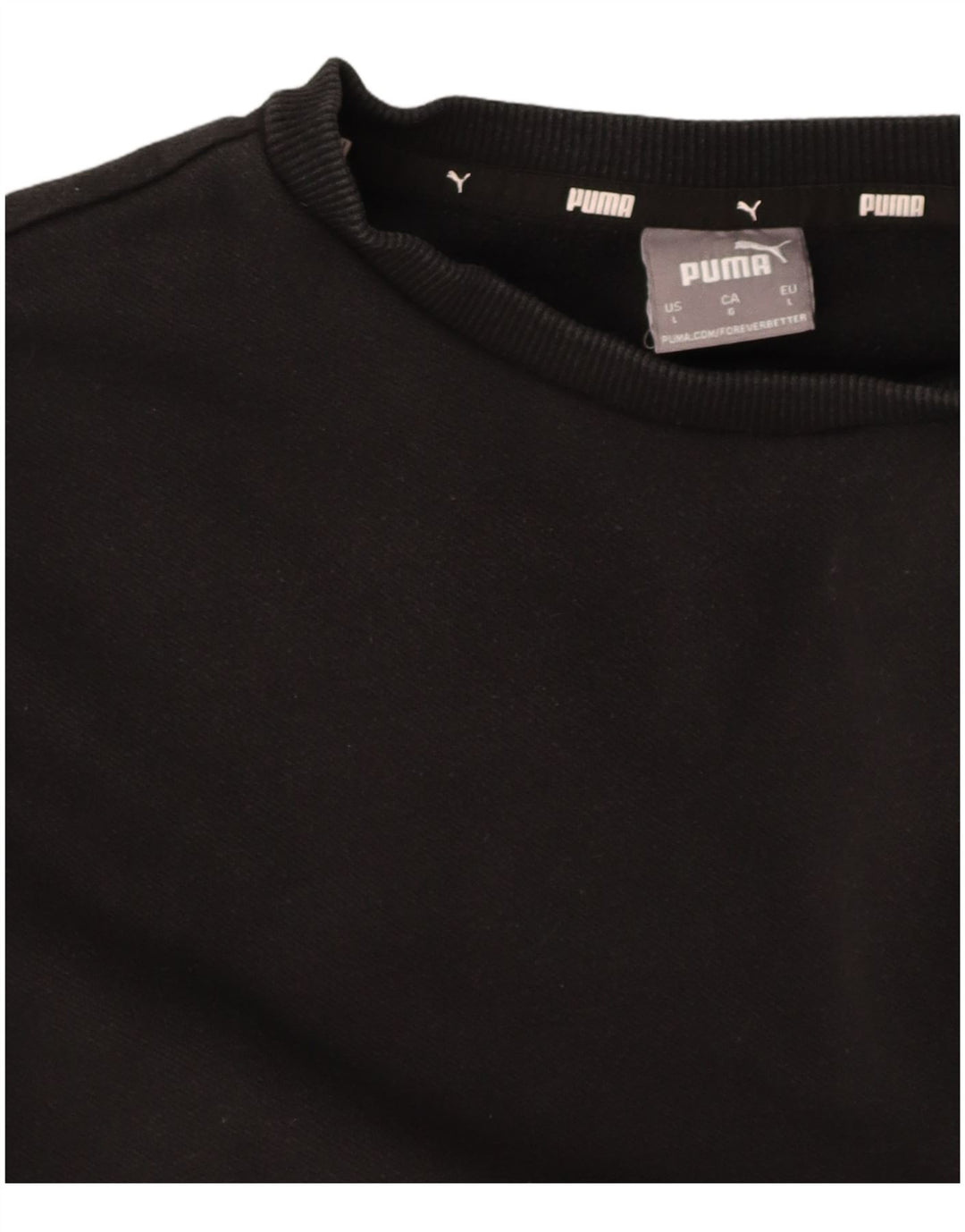 PUMA moletom masculino jumper grande algodão preto