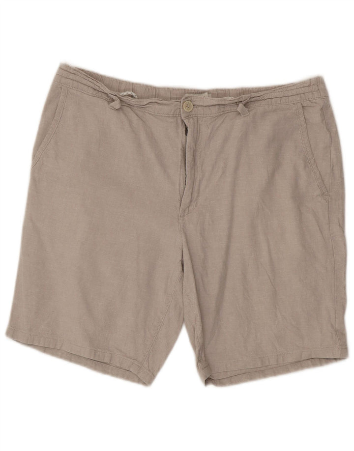 Shorts Chino masculino Marks & Spencer W36 grande algodão cinza