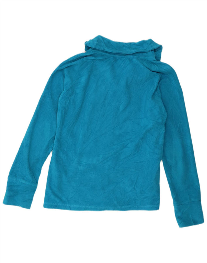 Jaqueta de lã feminina Calvin Klein UK 16 grande poliéster azul