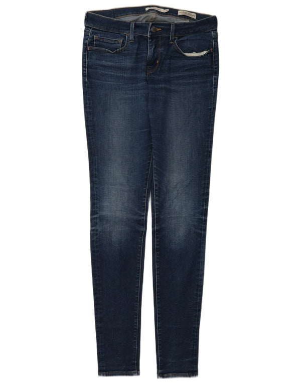 Calça jeans feminina Levi's 710 Super Skinny W28 L34 azul algodão