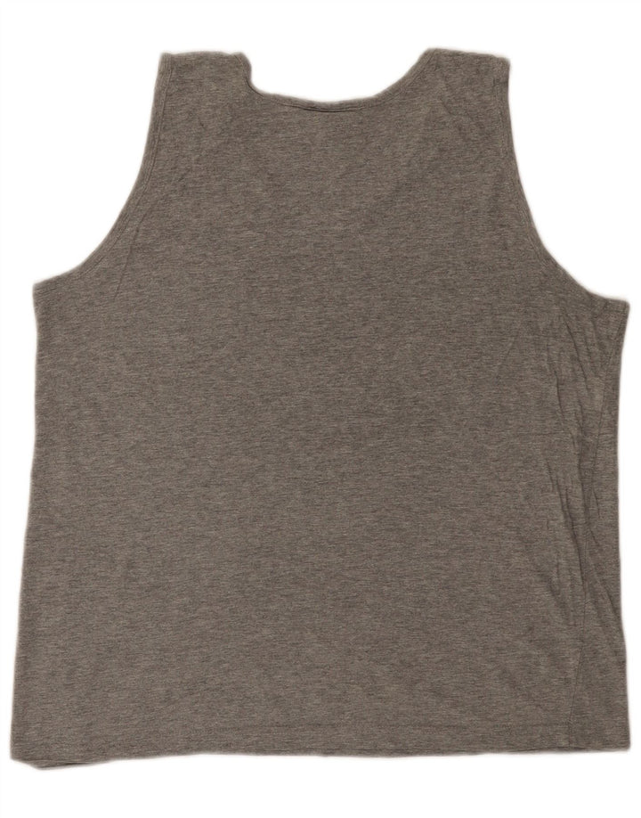 Lotto Mens Graphic Vest Top Médio Cinza Salpicado