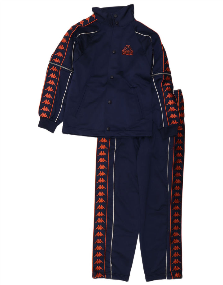 Fato de treino Kappa Boys Graphic Full 9-10 anos grande azul marinho poliéster
