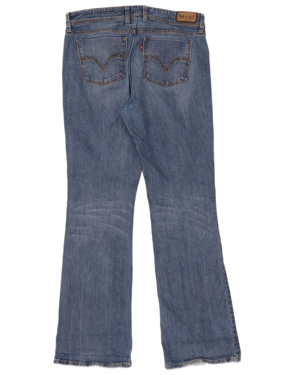 Calça jeans feminina Levi's 629 Bootcut W33 L32 azul algodão