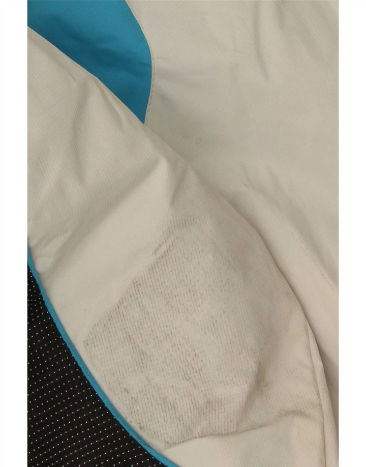Jaqueta de esqui masculina Pyramid com capuz UK 44 2XL branco Colourblock