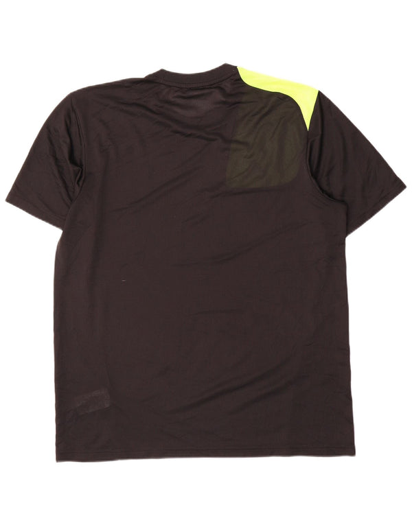 Camiseta masculina Adidas de manga curta com estampa gráfica grande bloco colorido preto