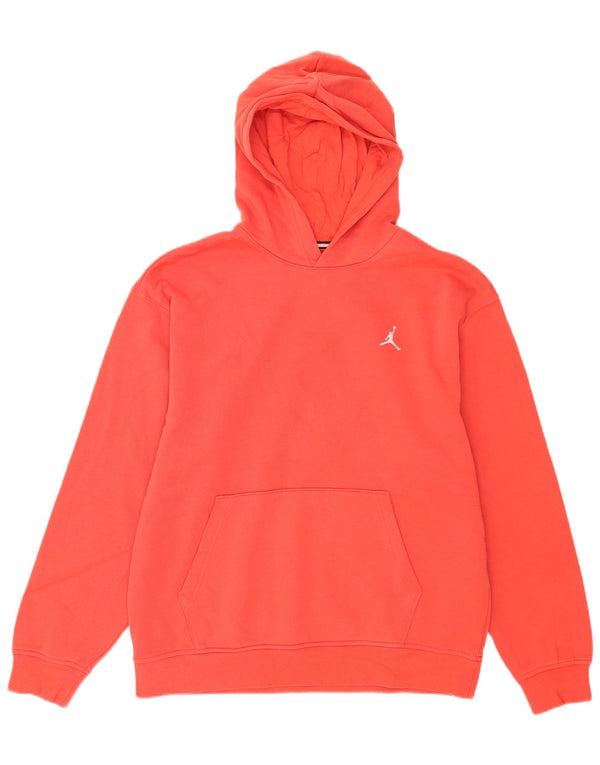 Jordan Mens Hoodie Jumper Grande Algodão Vermelho