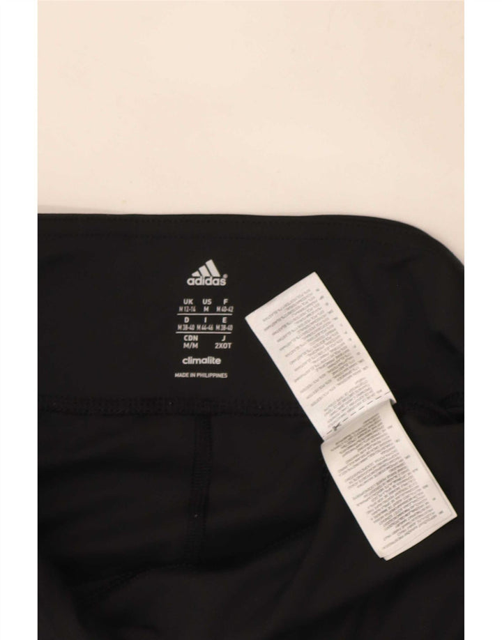Adidas Womens Climalite Leggings UK 12/14 Médio Preto Poliéster
