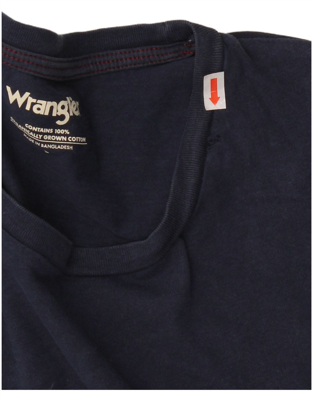 Camiseta Wrangler masculina grande algodão azul marinho