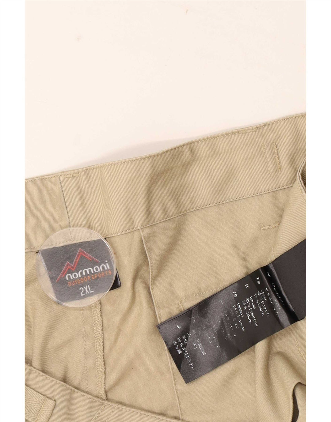 Shorts cargo masculino Normani 2XL W42 bege