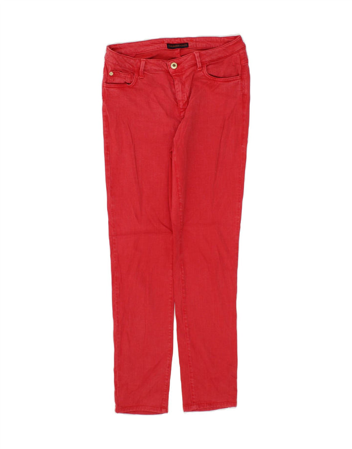TRUSSARDI Womens Slim Jeans W29 L28  Red Cotton Vintage Trussardi and Second-Hand Trussardi from Messina Hembry 