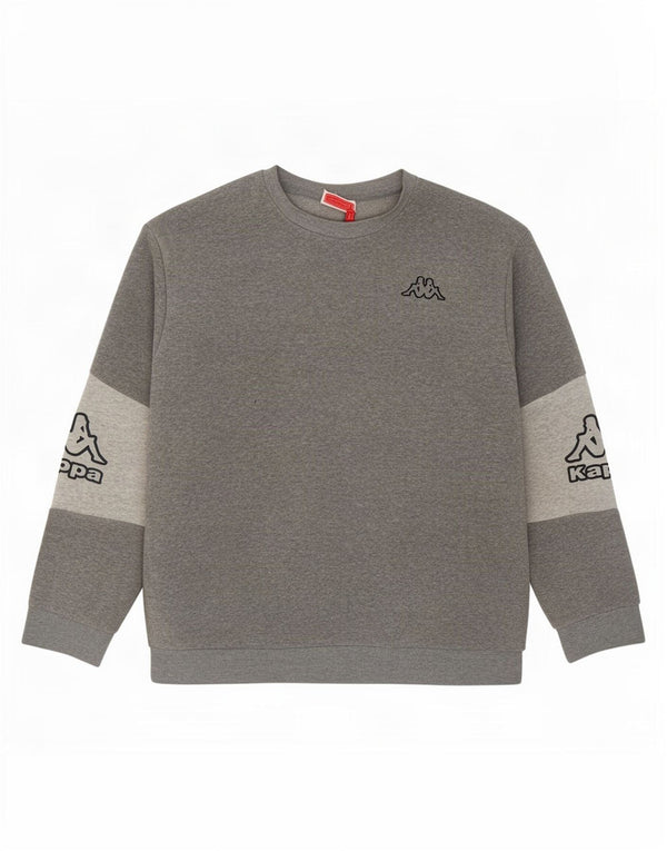 Kappa Mens Graphic Sweatshirt Jumper XL Grey Polyester