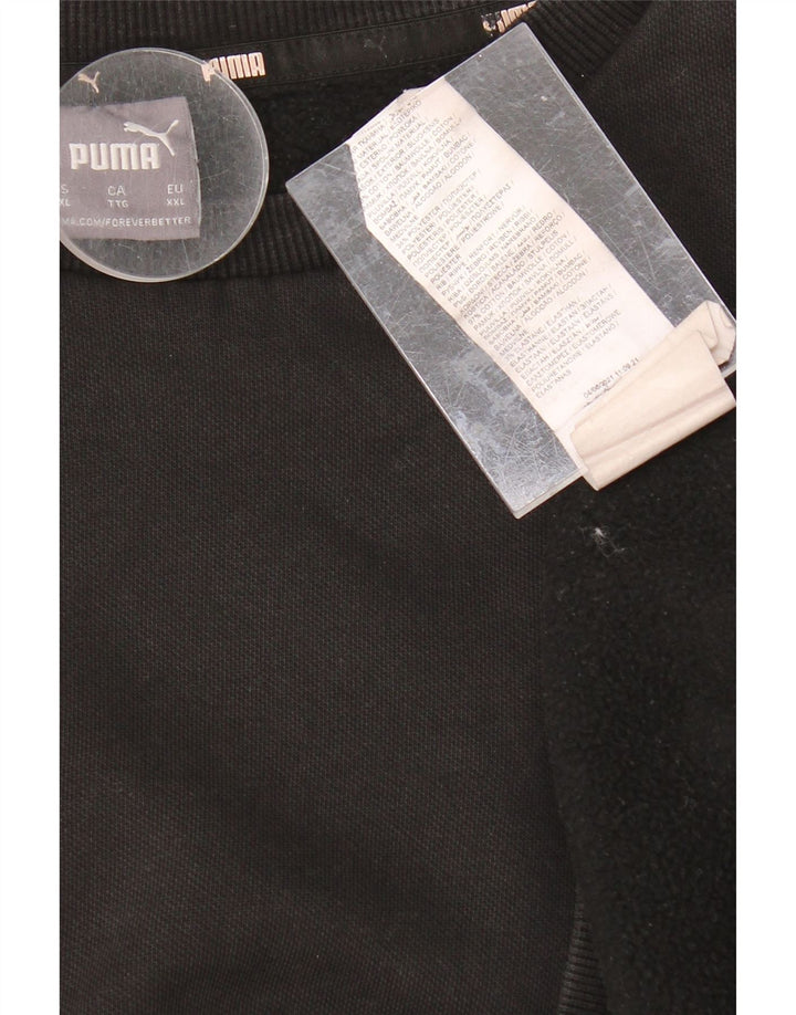 PUMA moletom feminino oversized jumper UK 20 2XL algodão preto