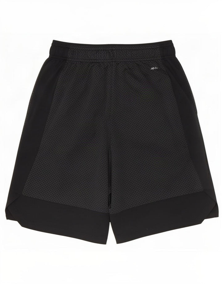 Shorts esportivos masculinos New Balance pequeno poliéster cinza Colourblock