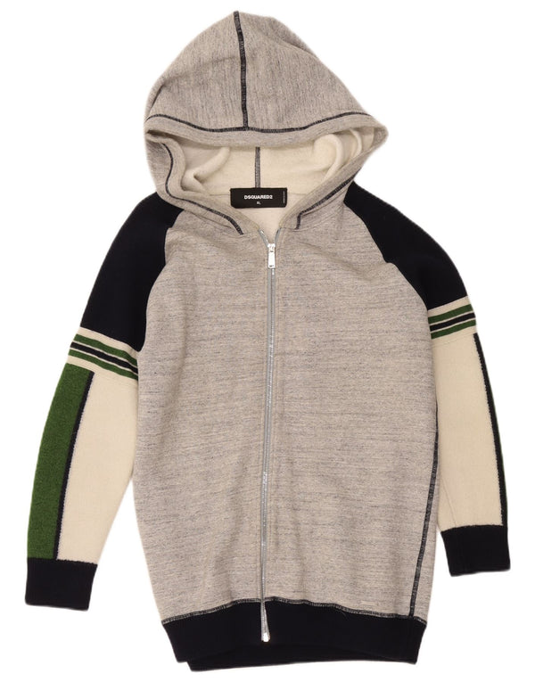 Dsquared2 Feminino UK 18 XL Cinza Colorblock Algodão