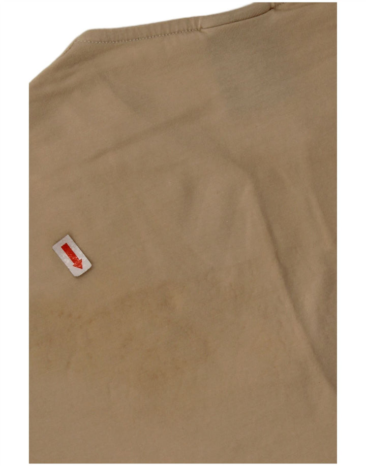 Camiseta Nike Feminina Crop Top UK 10/12 Médio Bege