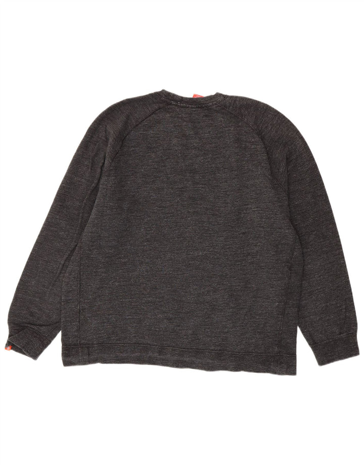 Moletom masculino Nike Jumper 2XL cinza manchado de algodão