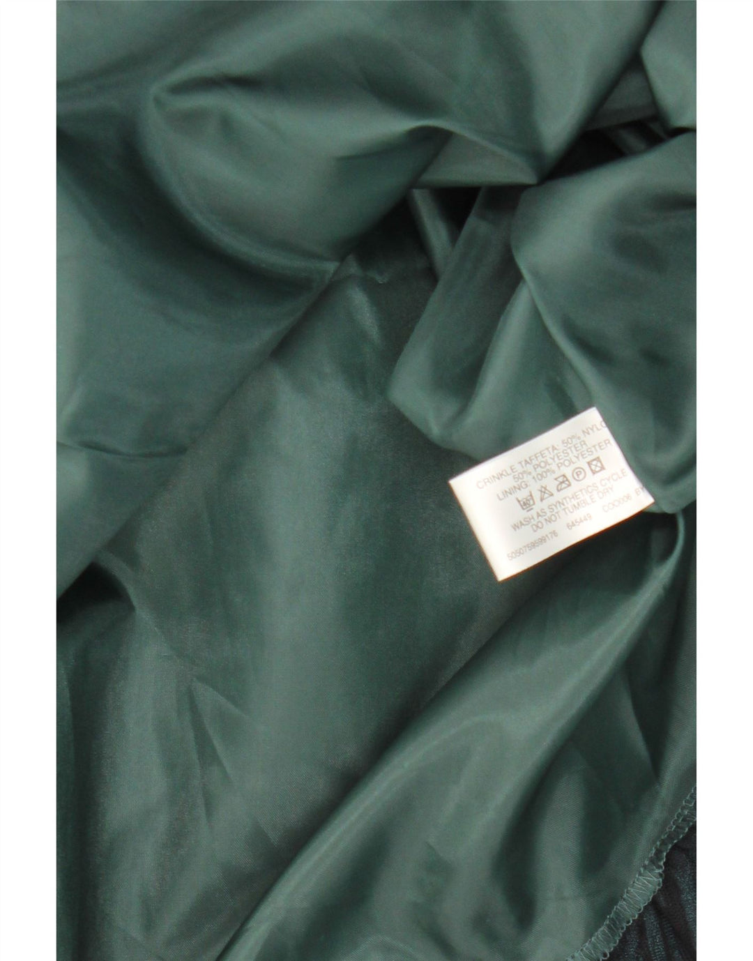 Vestido feminino Bay sem alças UK 10 pequeno nylon verde
