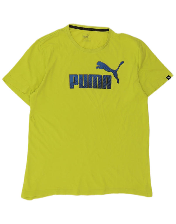 Puma Camiseta Masculina Graphic Top Grande Verde