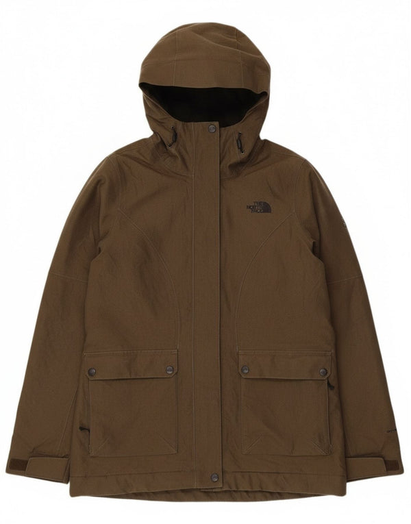 Jaqueta corta-vento feminina Sherpa com capuz The North Face UK 14 médio cáqui
