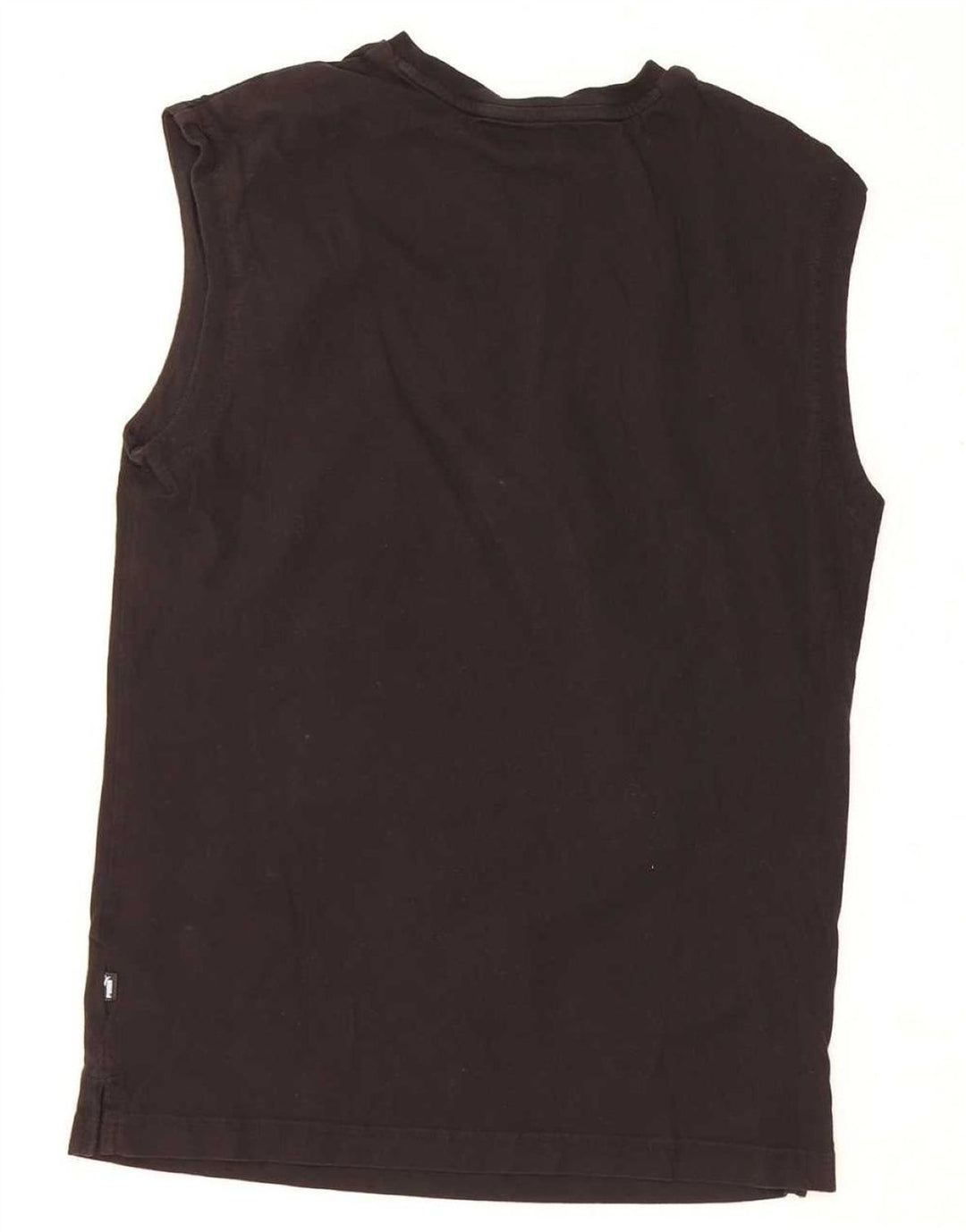 Puma Mens Colete Top Pequeno Algodão Preto