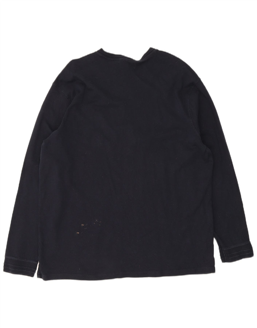 Top masculino Marks & Spencer Blue Harbor manga comprida XL azul marinho algodão