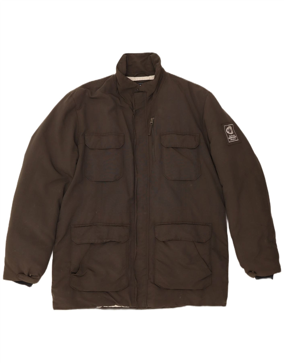 Jaqueta acolchoada masculina Murphy & Nye Sailmakers Reino Unido 44 2XL poliéster verde