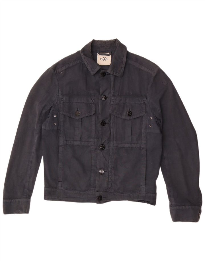 Jaqueta bomber masculina Cerruti 1881 UK 38 algodão cinza médio