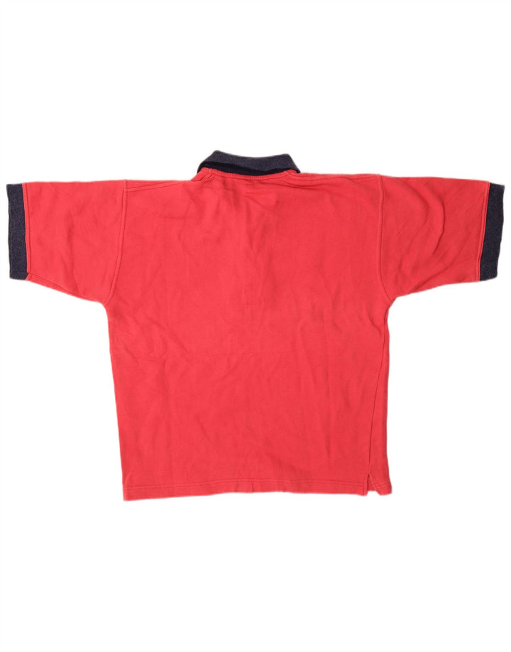 Camisa polo masculina CHAMPION pequena rosa algodão