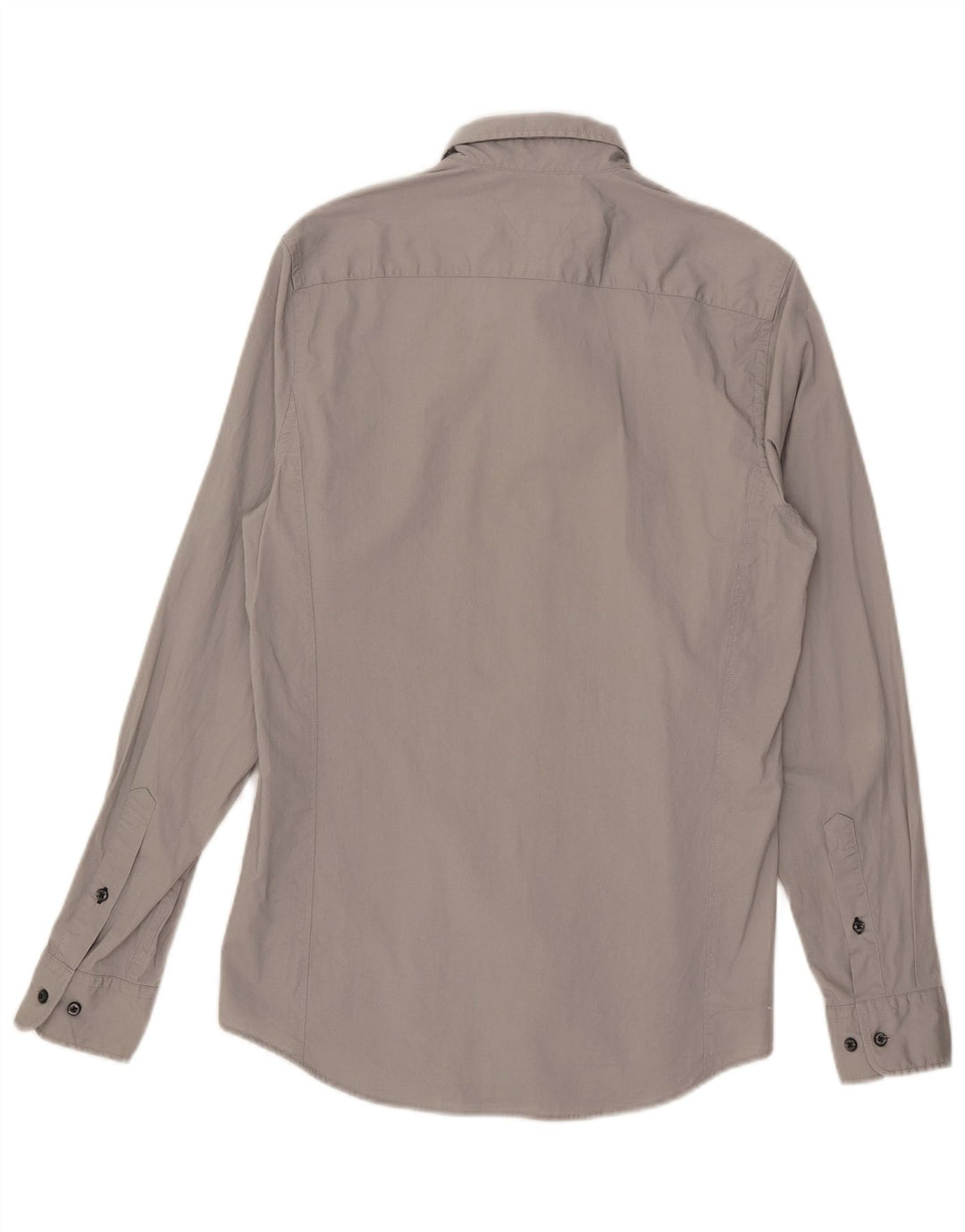 Camisa Tommy Hilfiger Masculina Extra Slim Fit Médio Algodão Cinza