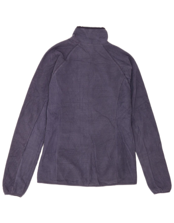 Columbia Womens Omni-Heat Fleece Jacket UK 10 Pequeno Azul Marinho Poliéster